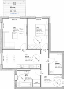 2-Raum-Wohnung in Teterow